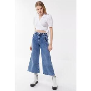 BDG High-Waisted Wide Leg Gaucho Jeans Size 25 Waist